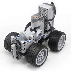 MOC Remote Control Frame Building Blocks DIY Basic Car Chassis Bricks Motor Bluetooth Retrofit High-Tech Compatible With LEGO