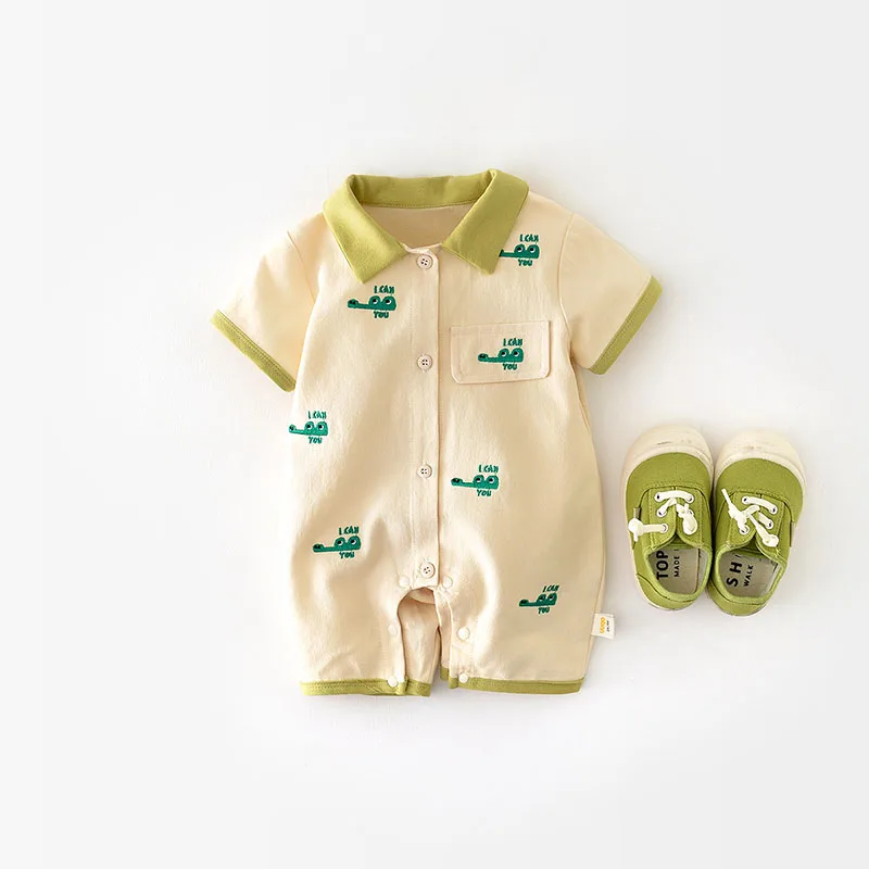 MILANCEL 2024 Baby Summer Clothes Crocodile Boys Romper Cotton Baby Boy Jumpsuit Newborn Clothing