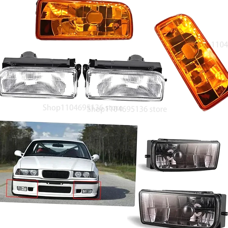 

New!Car Front Bumper Fog Light For BMW 3 Series E36 318 320 323 325 328i 1992-1998 Left Right Fog Lamps Halogen Car Accessories