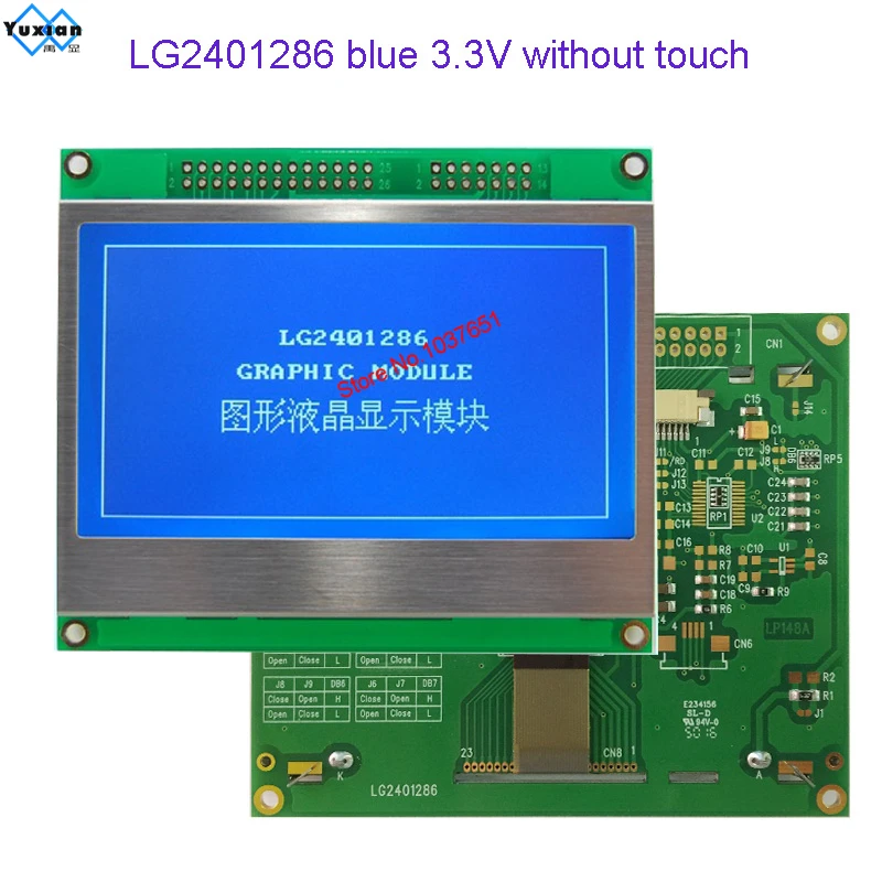 COG 240x128  3.7” Mini Small Size Serial SPI Lcd Display UC1608X LG2401286 Ultra wide temperature