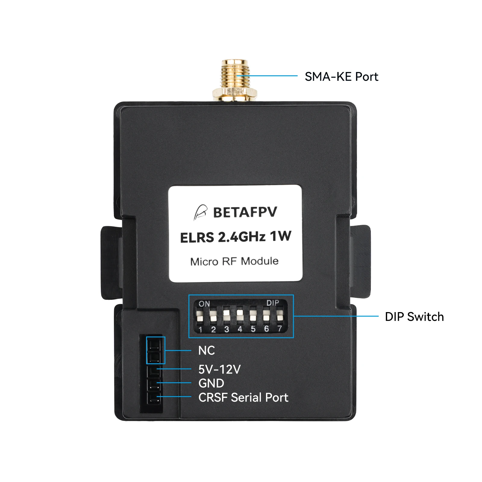 BETAFPV ExpressLRS ELRS Micro RF TX Module ELRS 2.4G 500mW 1000MW With Wifi OLED Screen for TX16S TX12 X9D Plus Q X7 Futaba RC