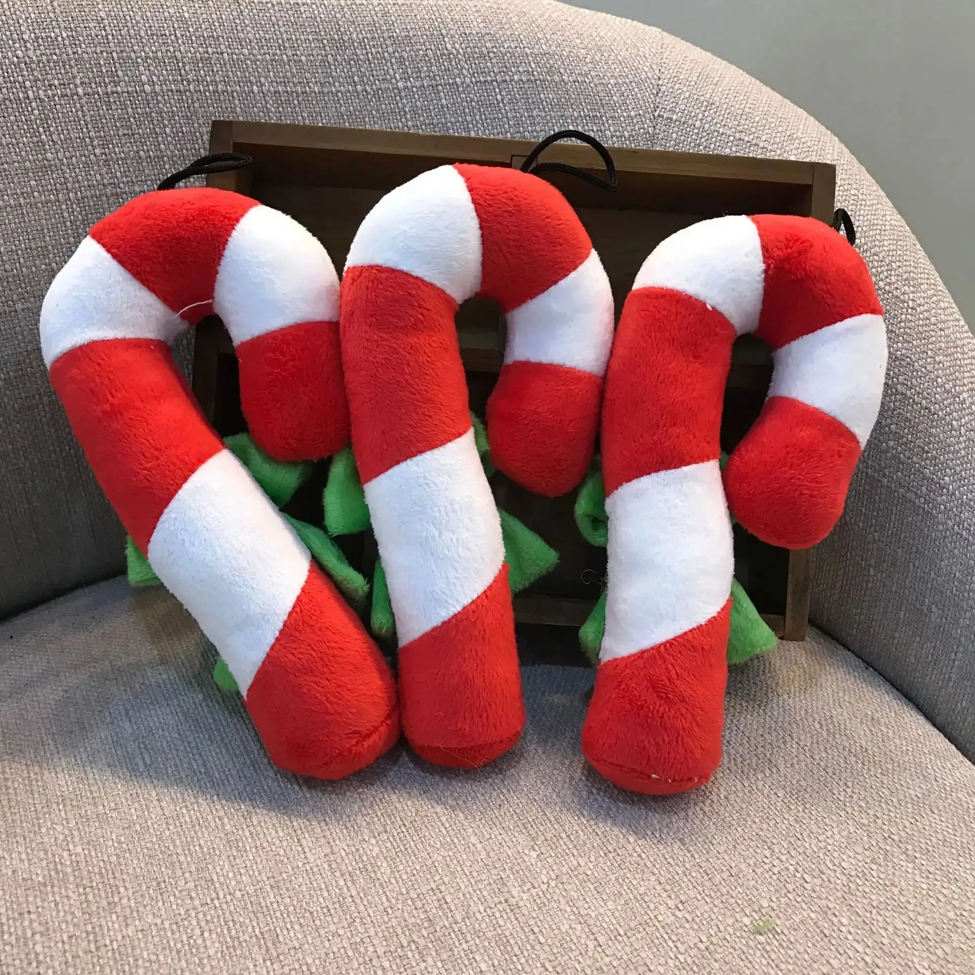 1/2/3pcs Extra Large Candy Cane Christmas Decorations-Giant Hanging Ornaments with Red&White Stripes,Christma Stocking Hook