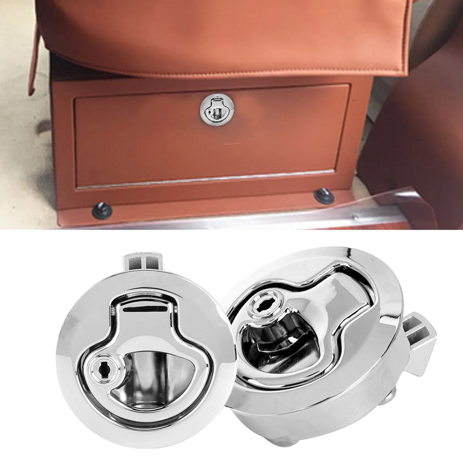 Serratura di sicurezza per chiusura camper anticorrosione con chiavistello per barche marine con chiavi Serratura con maniglia di sollevamento nuova