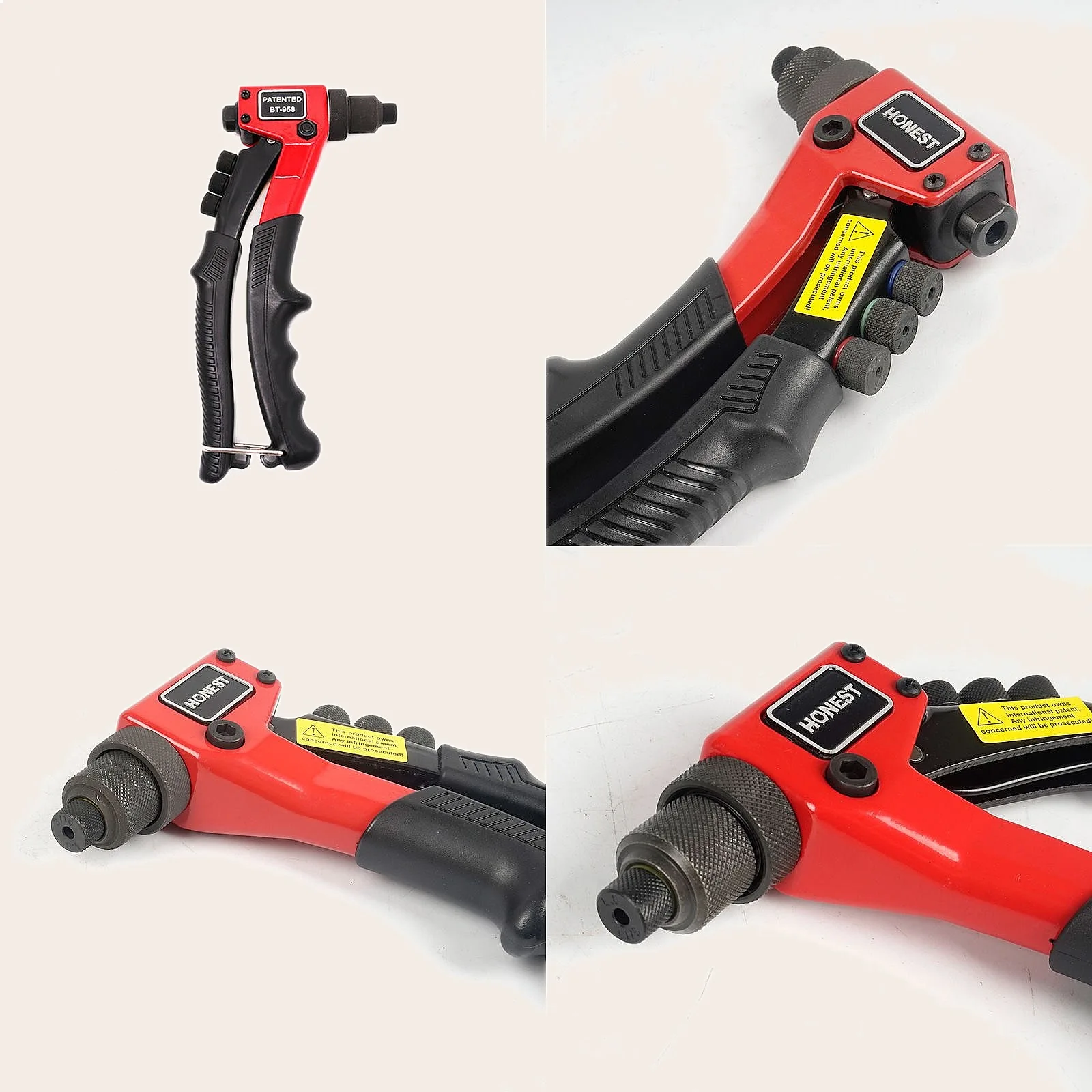 

BT-958 Single Hand Blind Riveter Manual Riveting Tool Hand Rivets Gun