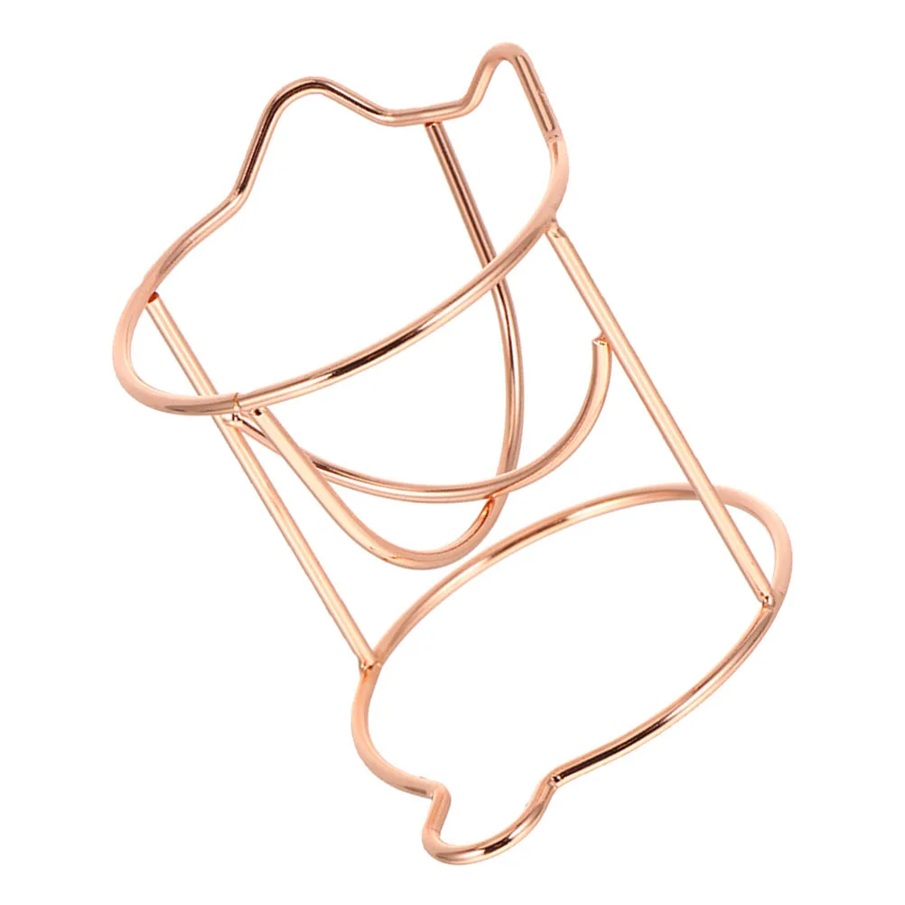 

Rose Gold Makeup Sponge Holder Metal Cat-Shaped Drying Rack for Powder Puff Storage Stand Organizer