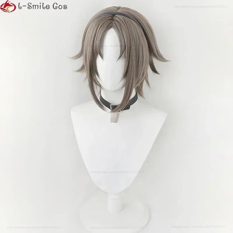 CyHigh Quality VTuber NIJISANJI Luxiem Mysta Rias Cosplay Wig Dark Grey Short Heat Resistant Synthetic Hair Halloween Party Wigs