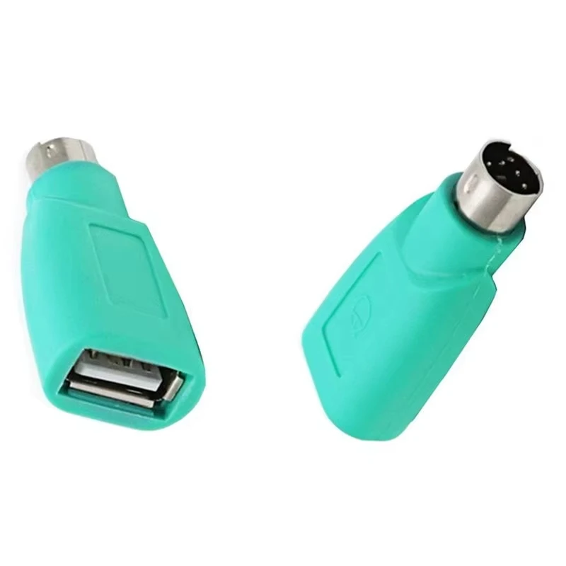 High Quality Purple +Green Converter Keyboard Mouse PS2 PS/2 To USB Adapter Converter For Usb Keyboard Mouse Accessories