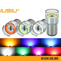 IUSIU 4PCS 12V 24V P21W Led 1156 Bulb 1157 Strobe T20 7443 7440 BAY15D Lamp BA15S R10W P21/5W R5W Flash Flashing Truck Car Light