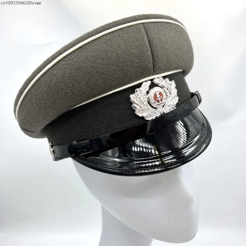 East Germany Army Hat Officer Cap Espionage Men Military Adult Prop Accessories Winter