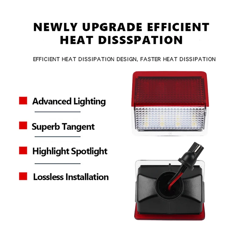 1Pc LED 트렁크 라이트 수화물 구획 뚜껑 램프 메르세데스 벤츠 W221 W204 W205 W212 W246 W176 W156 X166 C216 OEM # A 2218202101 썸네일 4
