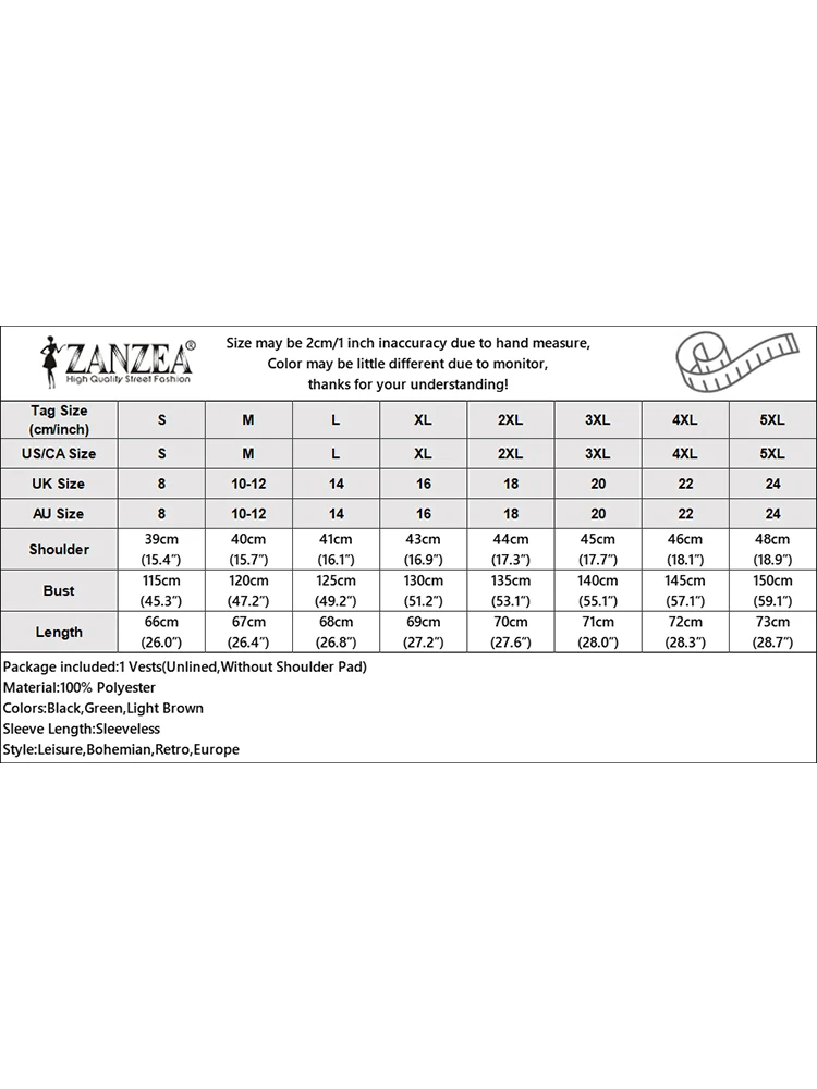 ZANZEA 2025 chalecos de gran tamaño para mujer Casual Color sólido cuello redondo abotonada bolsillos delanteros prendas de vestir exteriores sin mangas moda de otoño 3XL