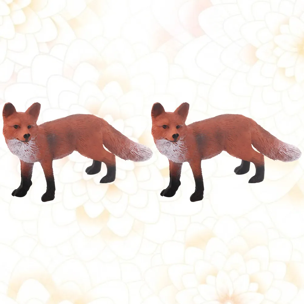

2Pcs Simulation Ornament Lifelike Wildlife Statue Decorative Desktop Accent Creative Home Decoration Photo Prop Gift