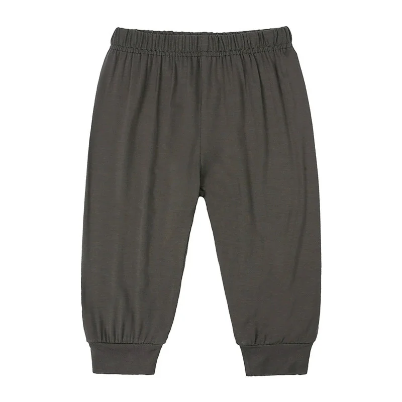 Toddler Baby Bamboo Fiber Summer Pants Solid Boys Girls Casual Clothes 3M-3T Unisex Infant Kids Lounge Pants For Korean