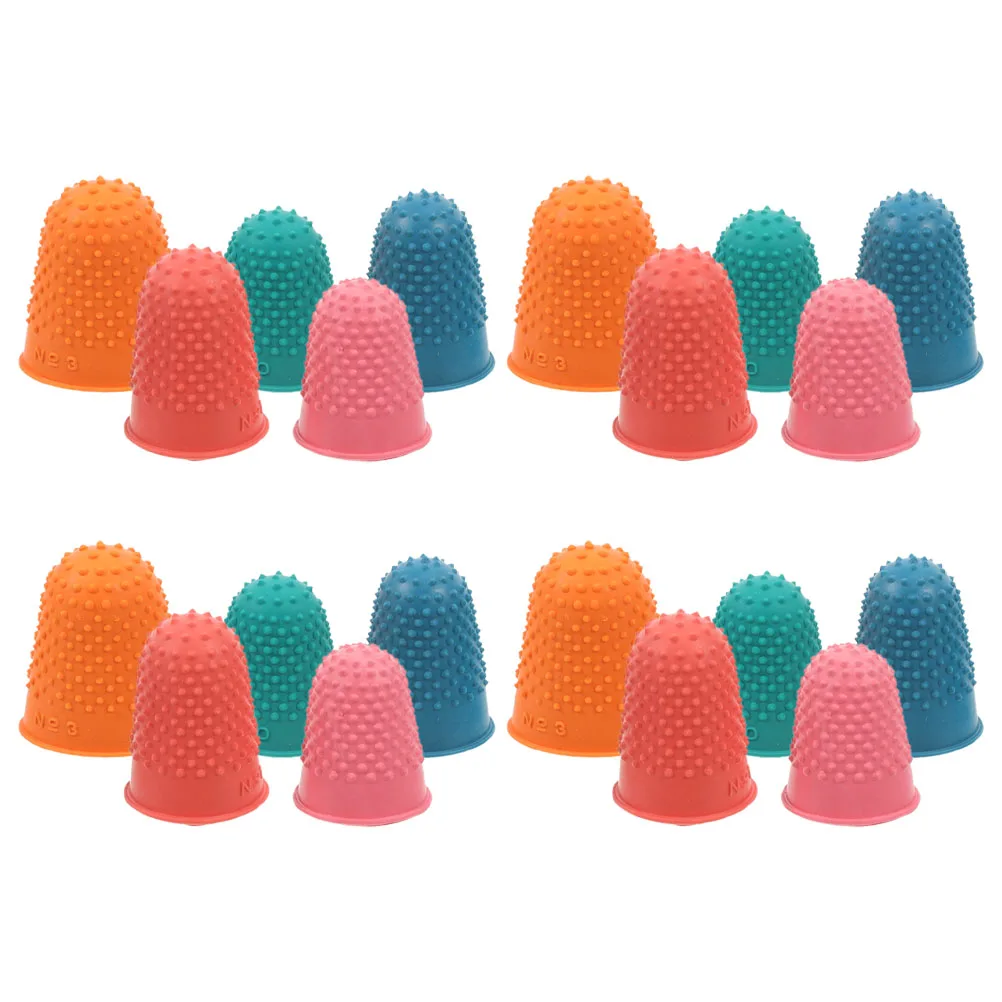 

20 Pcs Rubber Finger Cover Sleeve Protectors for Writing Safety Gaming Sleeves Protection Work