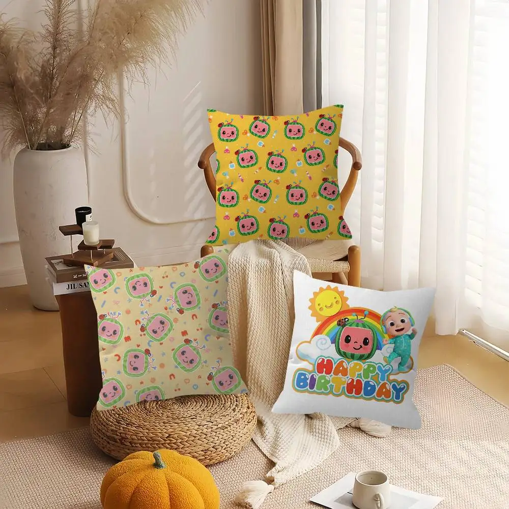 Cute Happy Children C-CoComelon-S  45*45cm Cushion Cover Pillow Cover Decor Pillowcase Home Pillowcase for Couch Pillow