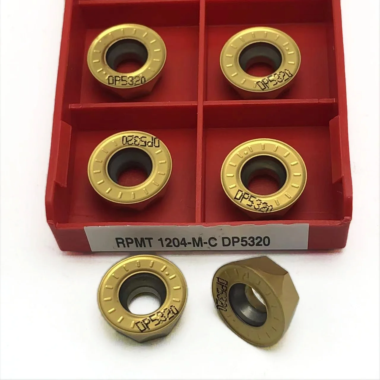 Inserções triangulares negativas do carboneto, torno do CNC, ferramentas de corte de Isca, RPMT1204-M-C, DP5320, 10 PCes