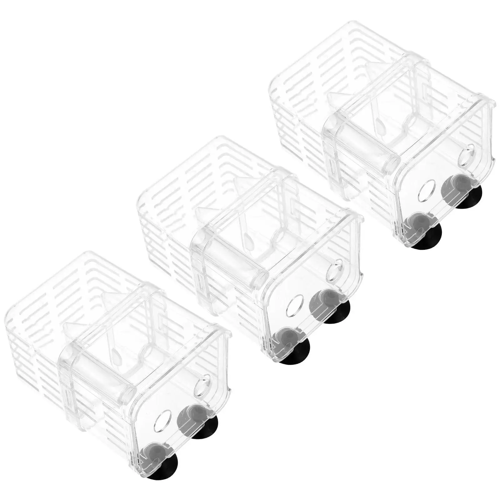 

3Pcs Fish Isolation Boxes Compact Aquarium Breeding Box Hatchery Incubator Juvenile Fish Separation Stable Performance