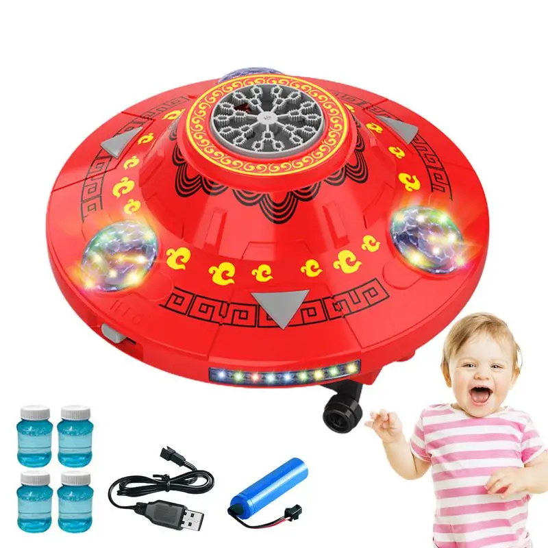 Bubble Maker Machine Automatic Bubble Blower Maker Toy Year Of The Dragon Portable Bubble Machine 21 Holes Bubble Maker With