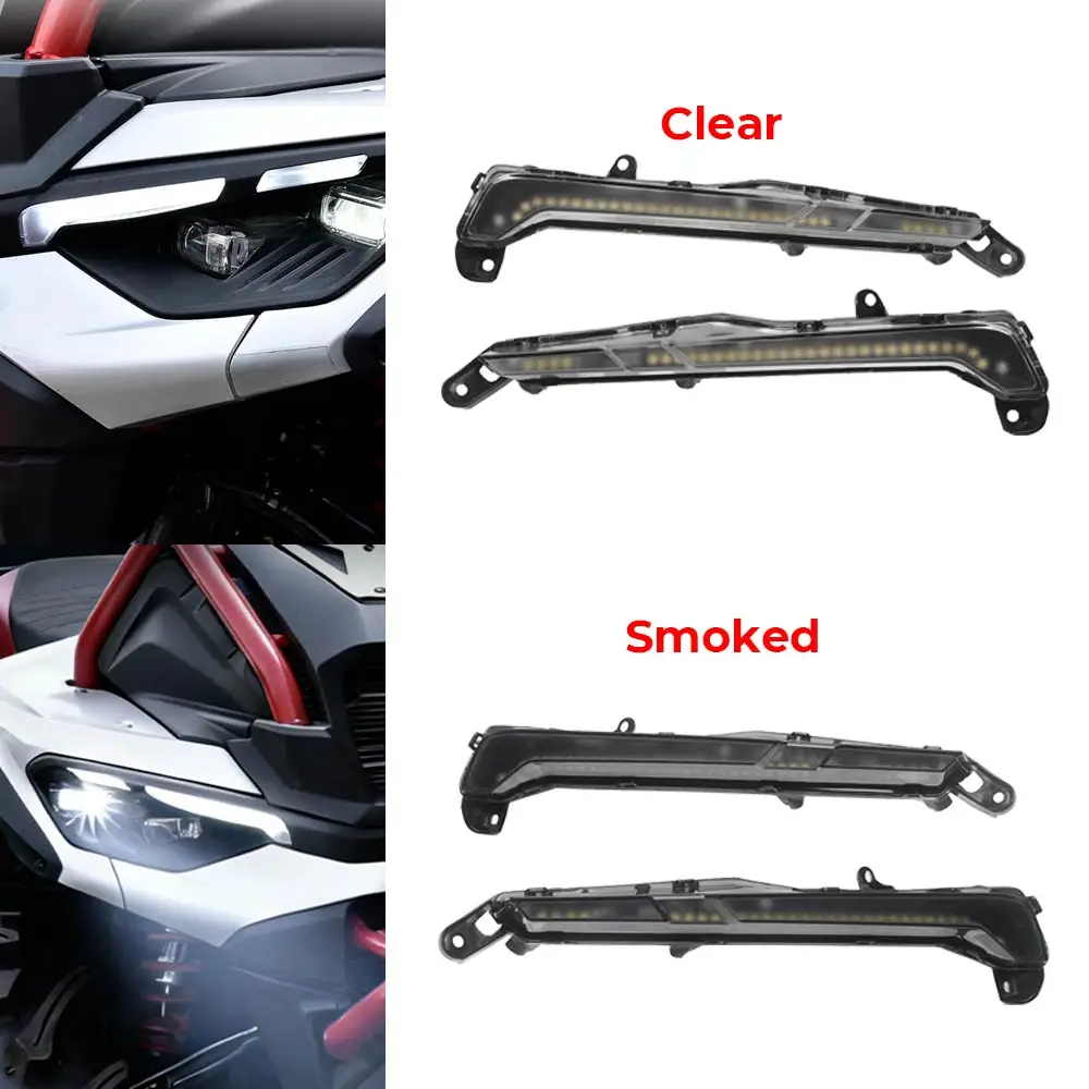 1 Pair Front Bumper LED Front DRL Lamps For Can-Am Outlander MAX 1000R EFI XT / XTP / LTD 2025-2026 ATV UTV Parts