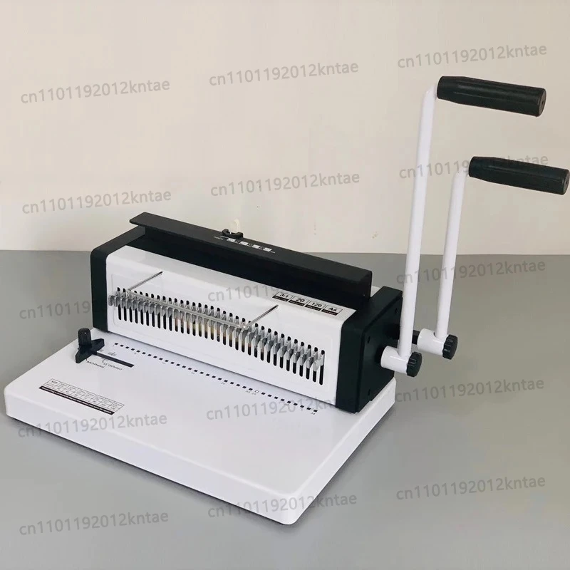 Use double coil hole binding machine notebook t9520 desk calendar photo album a punch 4/a5 iron ring punch binding