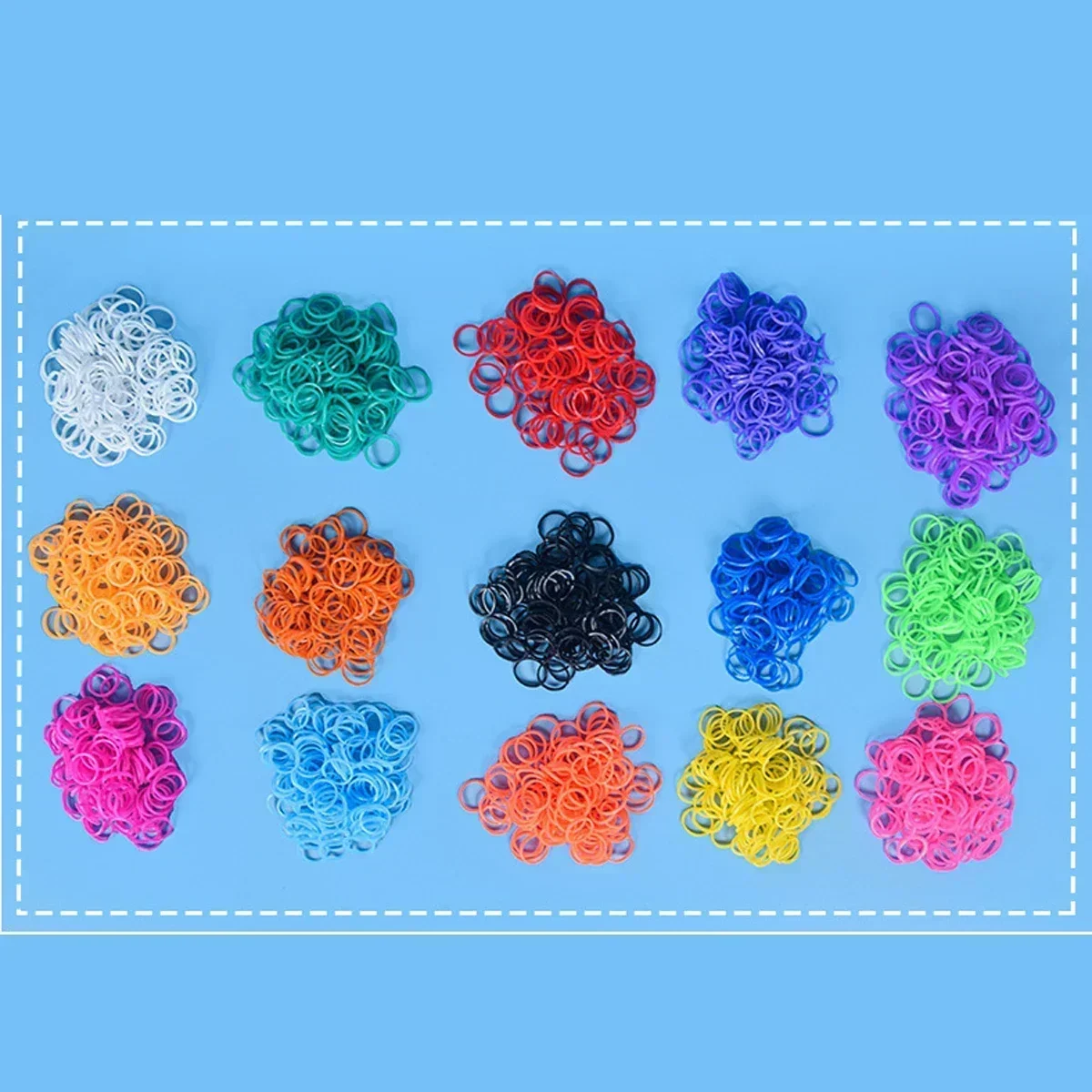 600 ชิ้นยาง Band LOOM สาว DIY ของเล่นทําด้วยมือสร้อยข้อมือยาง Band Rainbow, ชุดหัตถกรรมสําหรับเด็ก на