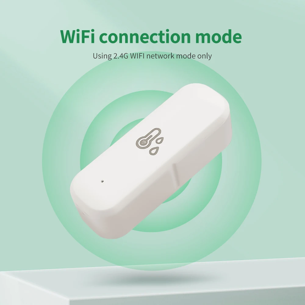 Tuya WiFi مستشعر درجة الحرارة والرطوبة الذكي، تطبيق أتمتة المنزل الذكي، التحكم عن بعد، الحياة الذكية مع Alexa Google Home