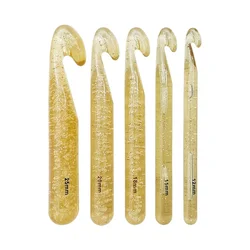Thick Handle Crochet Hooks Beautiful Bubble 12/15/18/20/25mm Large Crochet Hooks DIY Crocheting Tools