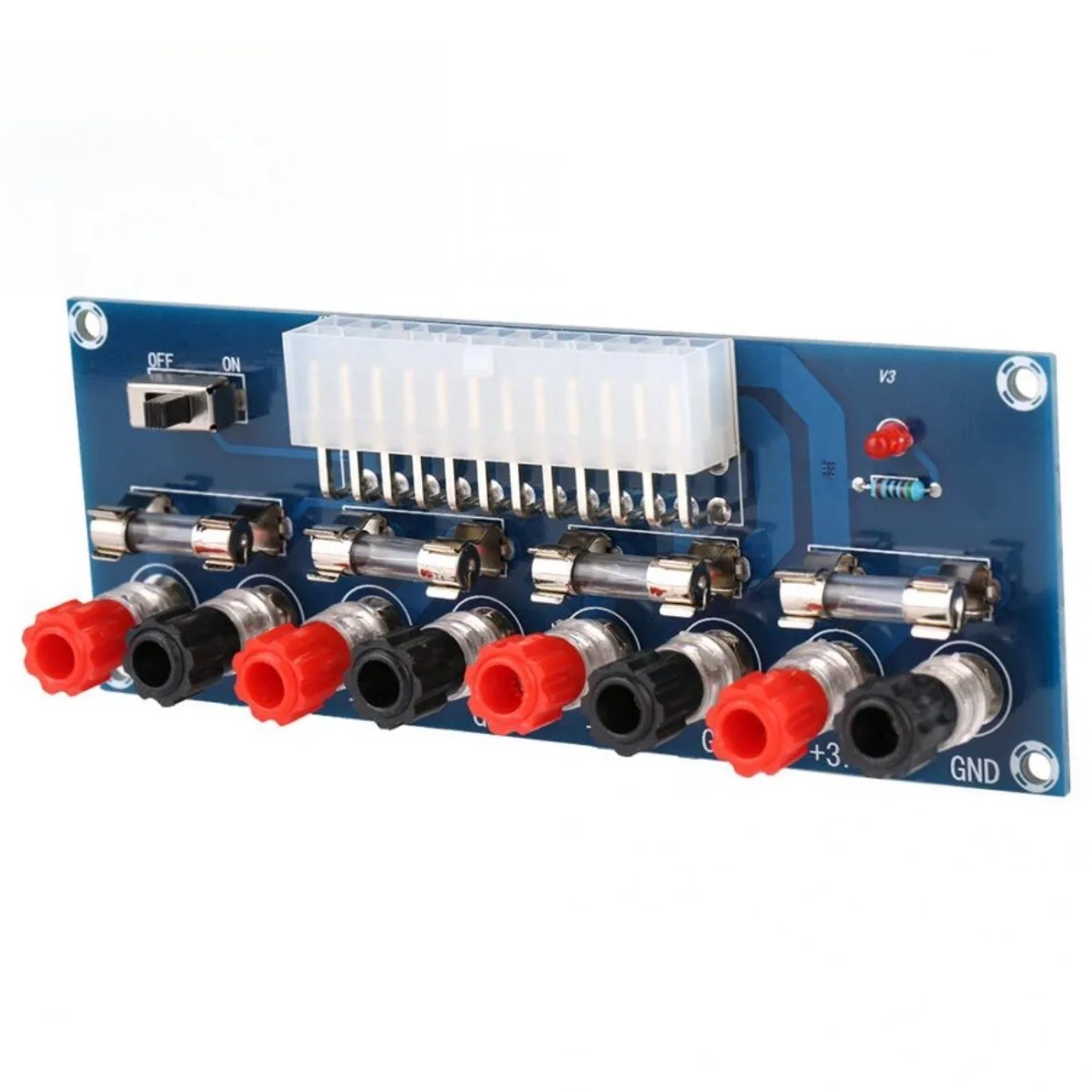 XH M229 Desktop Chassis Power ATX Transfer Board Supply Take Off Module Output Terminal Adapter for PC Computer 24Pin 3PCS