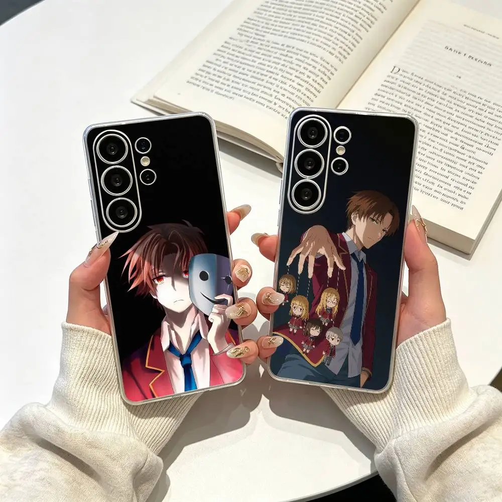 Classroom K-Kiyotaka Elite  A-Ayanokoji Phone Case For Samsung S25,S24,S21,S22,S23,S30,Ultra,S20,Plus,Fe,Lite Transparent Cover