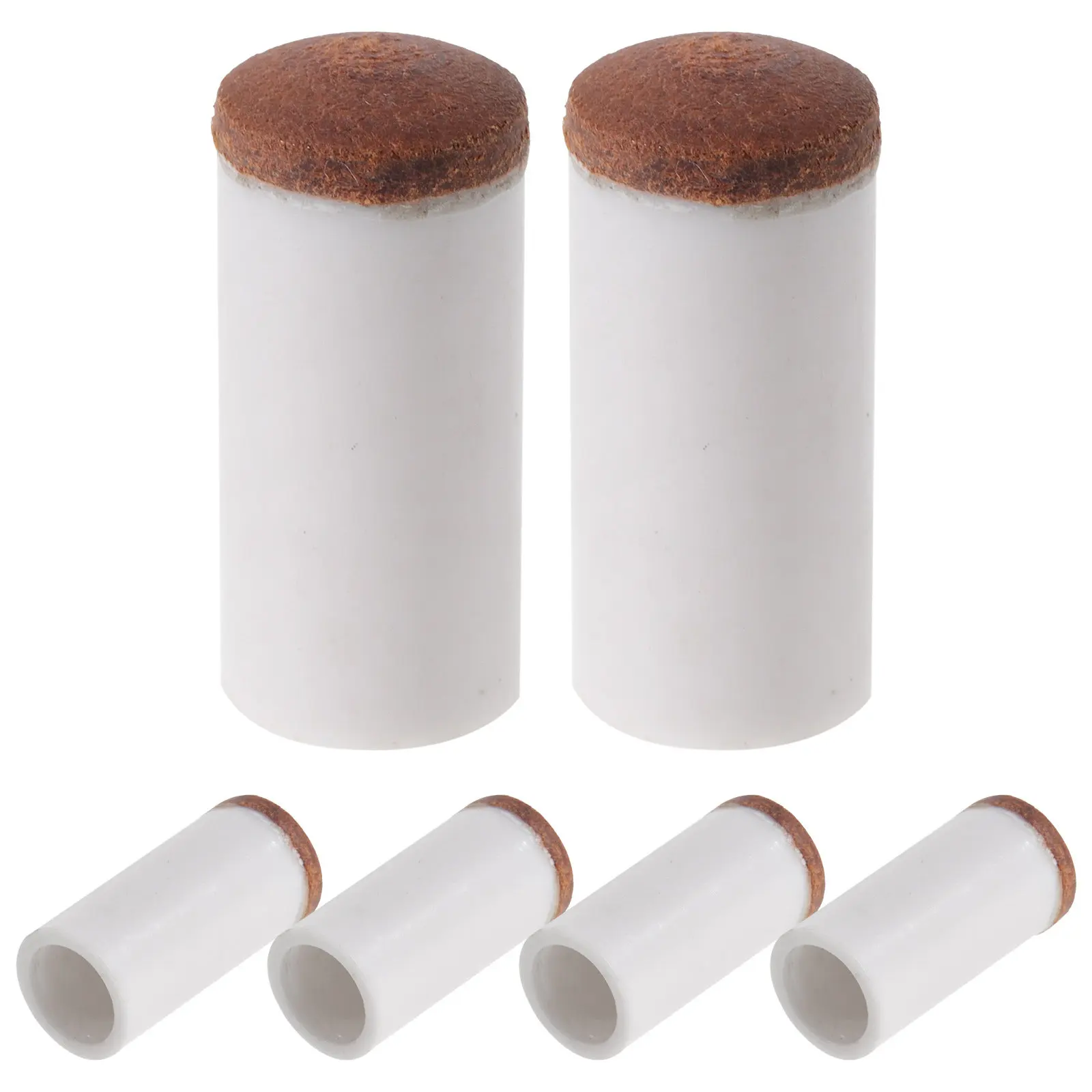 

6Pcs Wear-Resistant Pool Cue Tips Plastic Replacement Snooker Stick Tips Billiard Necessity Cue Tip Replacement