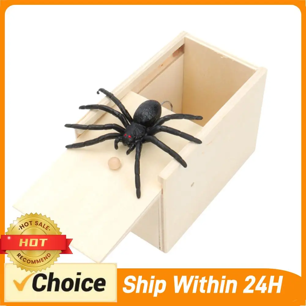 

Деревянная коробка-шутка с пауком: многоразовая игрушка-прикол, забавная игрушка-сюрприз, неопасная игрушка-страшилка, нетоксичные реквизиты для вечеринок, подарок для взрослых и детей