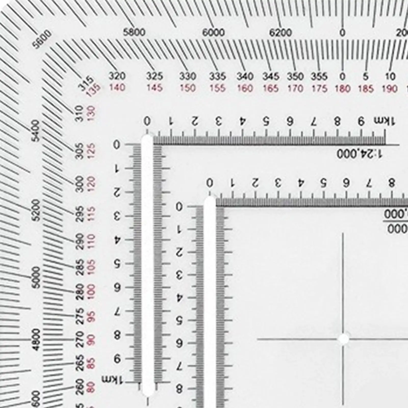 Land Navigation Protractor Topographical for Architecture Engineering Measuring