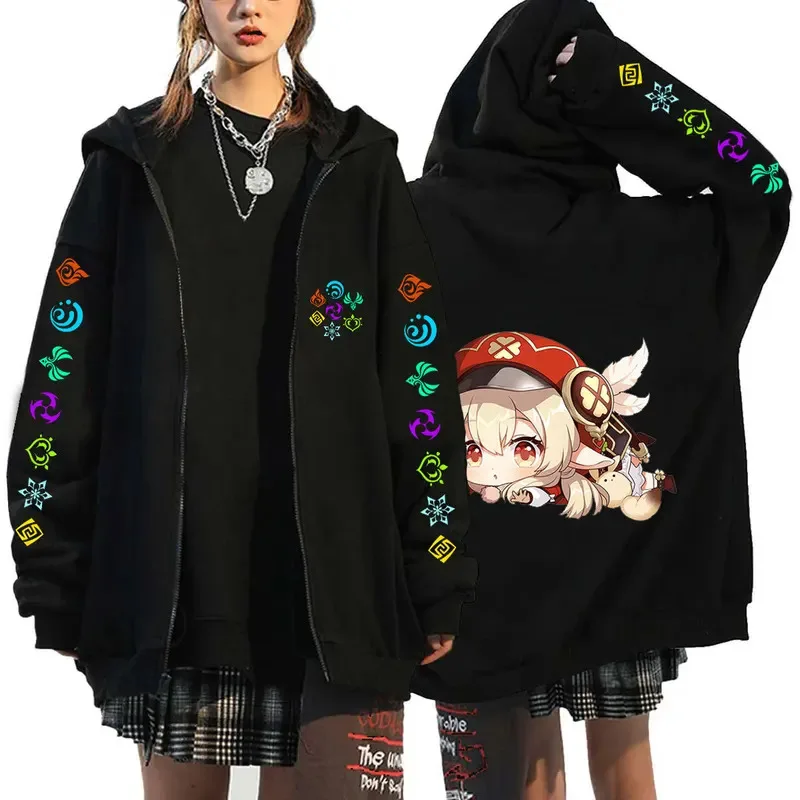 

2025 yiyi Genshin Impact 3D Women Men Y2k Zipper Hoodie Coat Harajuku Boys Girls Streetwear Oversized Sweatshi