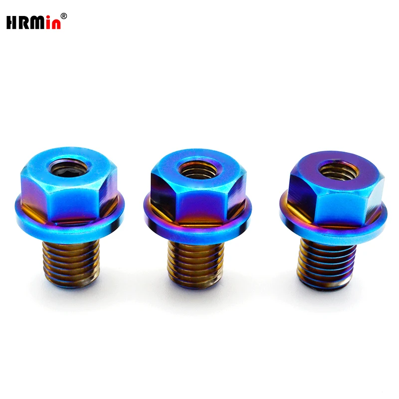 HRMin Factory High quality Gr.5 Titanium Alloy 10.9 grade Auto Engine Magnetic Oil Drain Plug 1ps M12*1.5mm For Benz BMW (E)MINI