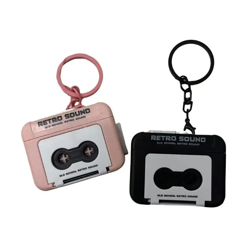 

G6KF Small Retro Recorder Keychain Portable Music Box Creative Desk Decoration