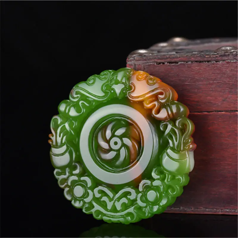 Time flies, men's and women's colored jade pendants, jade necklaces, and jade brands