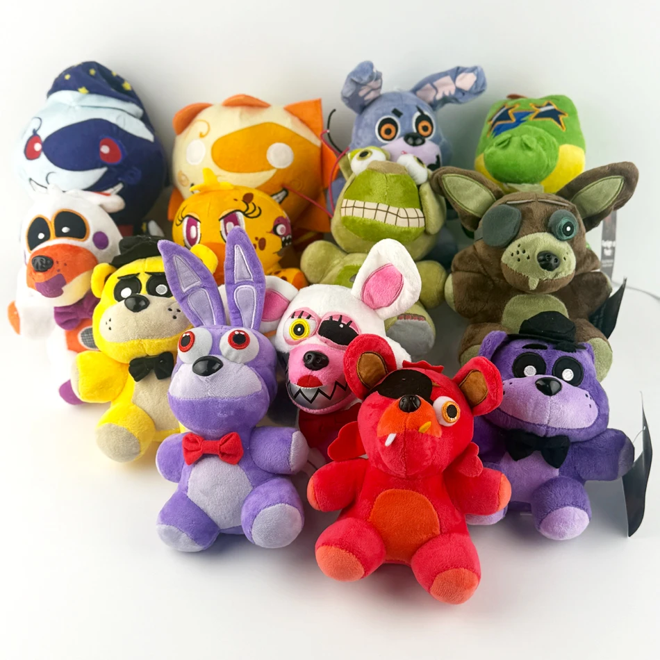 2026 خمس ليلة في فريدي Fnaf أفخم ألعاب لطيفة دمية بوني الدب ماكر الكرتون محشوة الدمى فريدي لعب للأطفال المشجعين الهدايا