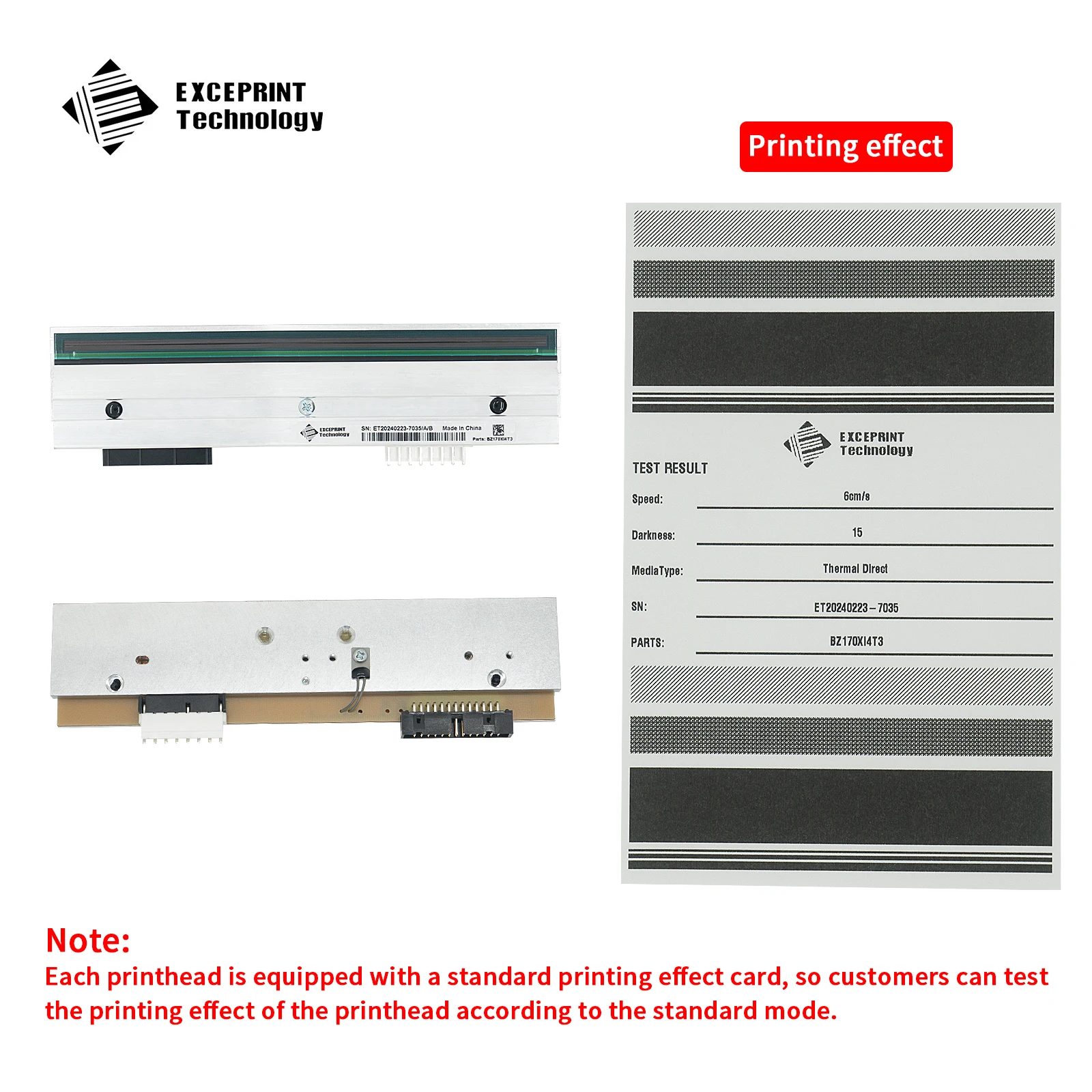 

P1004232 300dpi Thermal Printhead for Zebra 110Xi4 110Xi4 Plus 110XiIV R110Xi4 105SL Plus ZE500-4 Printer,Brand New