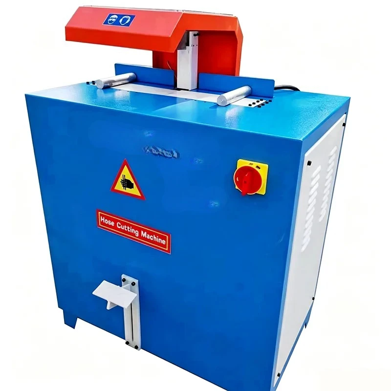 Foot Pedal Hose Cutter for 4-50mm Hoses, High Pressure Hydraulic Oil Pipe Cutting Machine for Steel Wire & Metal Reinforced Hose