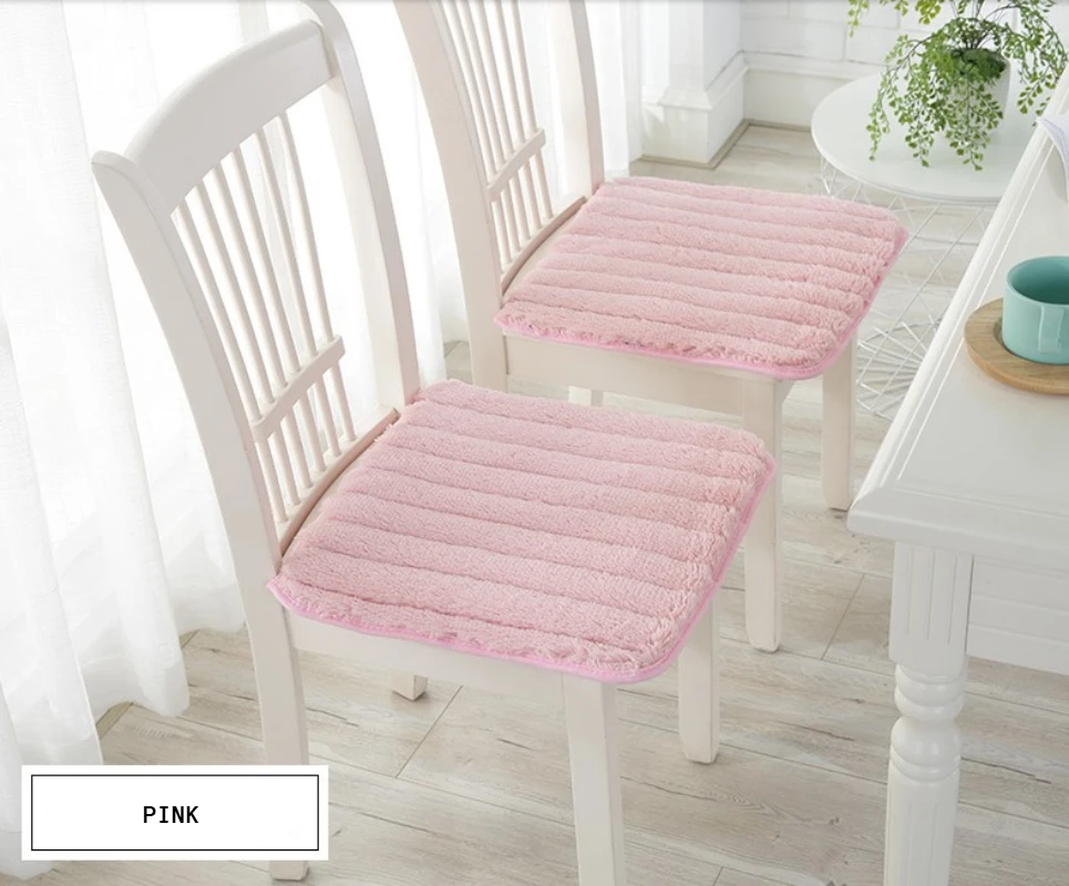 

Winter thick plush chair pad office car seat cushion student computer seat pad non-slip internet cafe dining chair pad