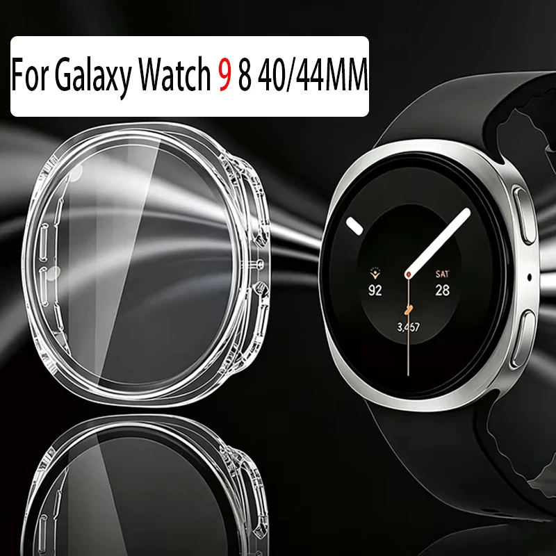 2026 New Rugged PC Full Cover Case With Tempered Glass For Samsung Galaxy Watch 9 8 40mm 44mm Impact Resistant Durable Men Women