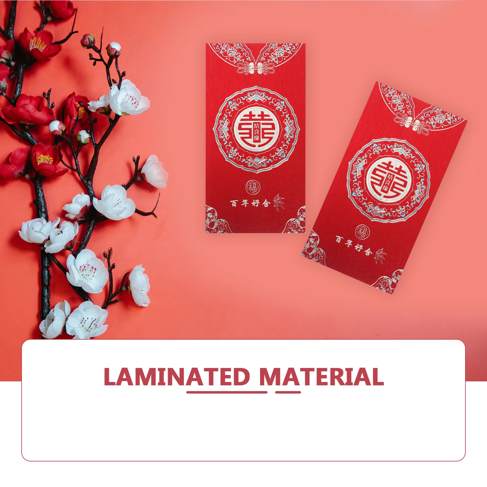 

12 Pcs Red Envelope Bag Money Packet Wedding Supplies Chinese Style Hong Bao Paper Elegant Design Retro Charm