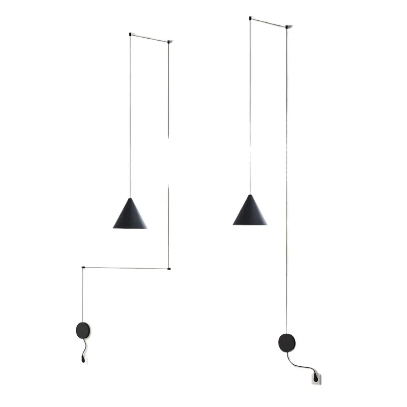 Customizable lighting restaurant living room retro creative DIY line hanging chandelier