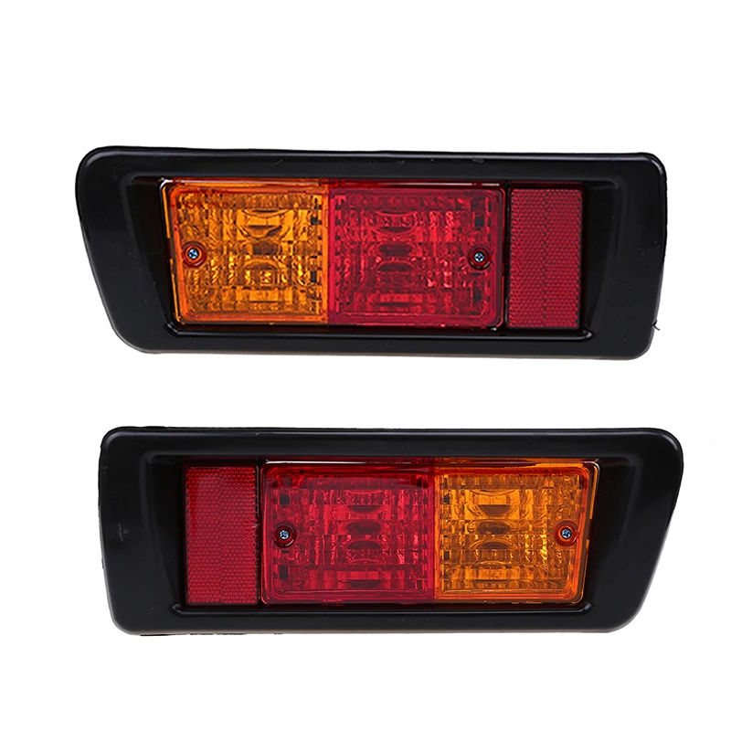 POSSBAY Car Rear Bumper Fog Light for Toyota Land Cruiser Prado (90) 1997 1998 1999 2000 2001 2002 Red LED Tail Lights