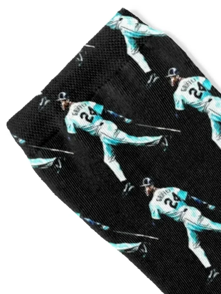 Ken Griffey Jr That Sweet, Sweet Swing! Socks Soccer basketball luxury Socks Female Men's