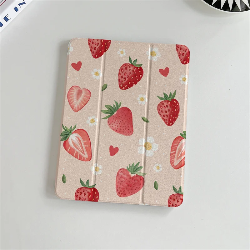 For Apple iPad 10 Pro 2024 11 inch 2025 Air 5/4 10.9 iPad 8/9 9.7 10.2 10.5 inch mini 6/5 Case Cover with Pen Holder Cute Cases