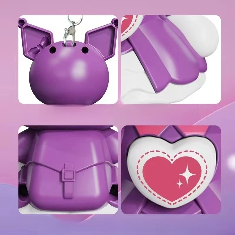 Miniso プレスフェイスチェンジ クロミ サンリオ ペンダント ファスナー開け 可愛い漫画 かわいい絵文字パッケージ キーホルダー