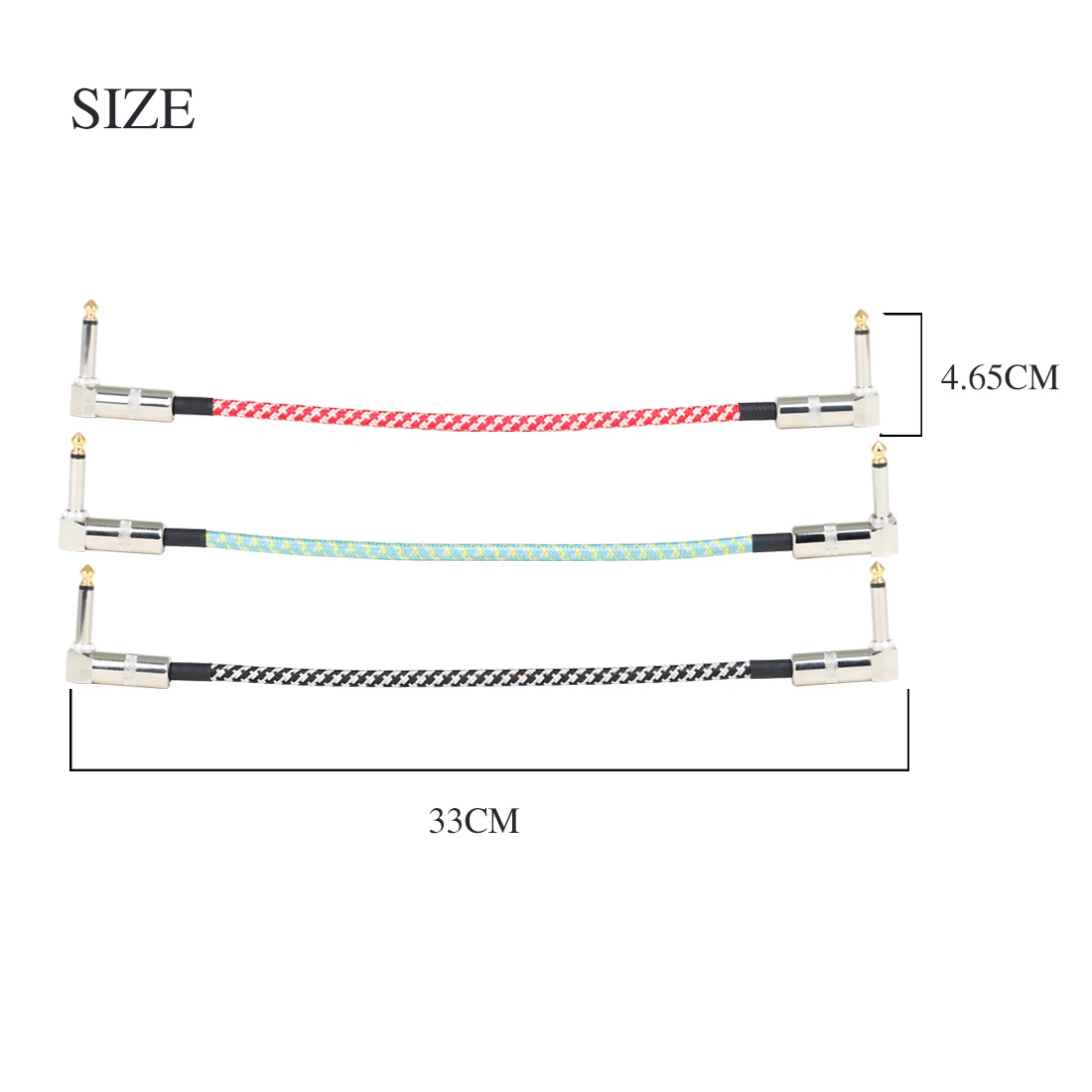 IRIN GT-68 Guitar Effector Connection Cable Set Braided Electric Guitar Bass Amplifier Wire for Stage Studio Practice Live ﻿