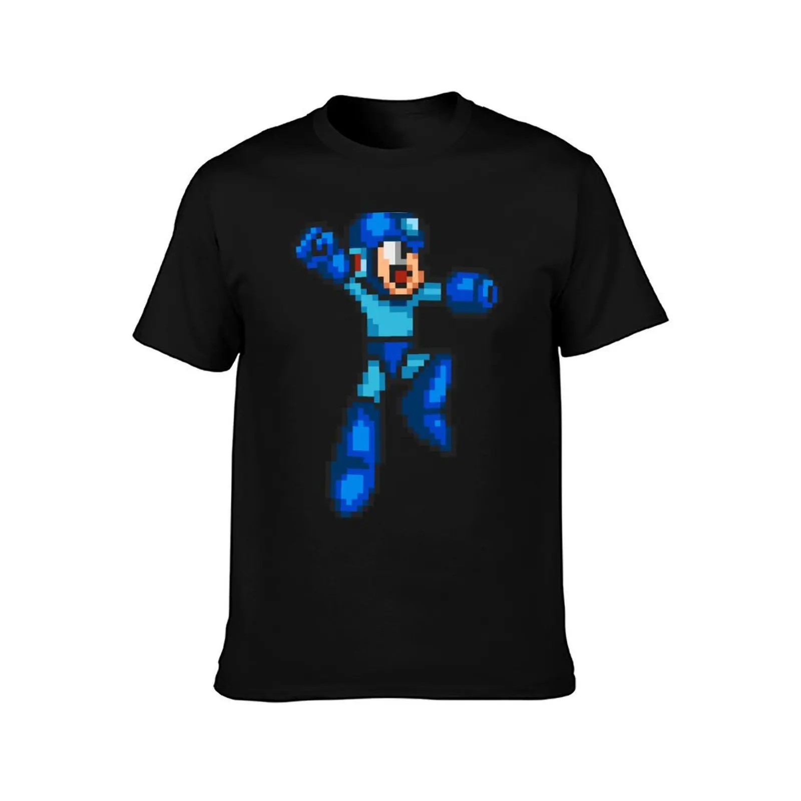 Mega Man 16-bit T-Shirt Soft Basic Cotton Short Sleeve Tee T-Shirt