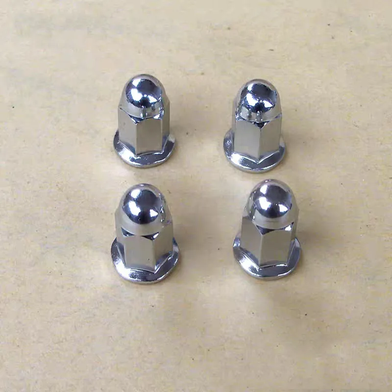 

M5-M10 White Zinc Heightened Flange Acorn Nuts Anti-Rust Motorcycle Cylinder Fastening Lock Nuts